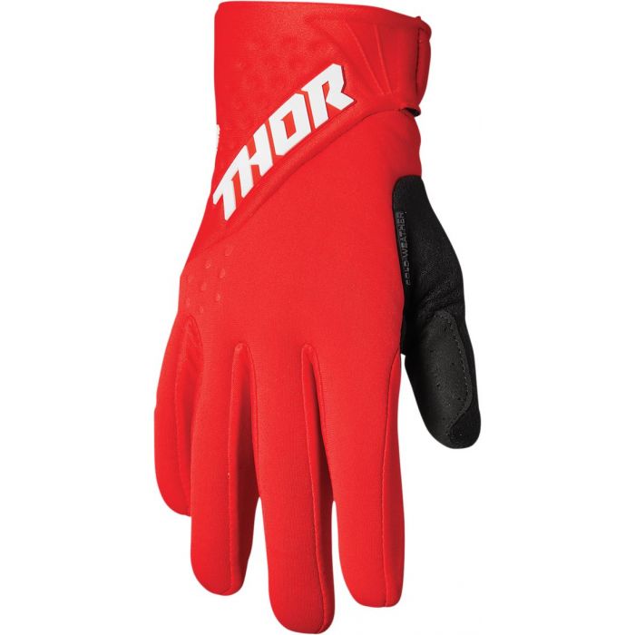 THOR Spectrum Cold Weather MX Motorcross Gloves Red/White 2023 Model