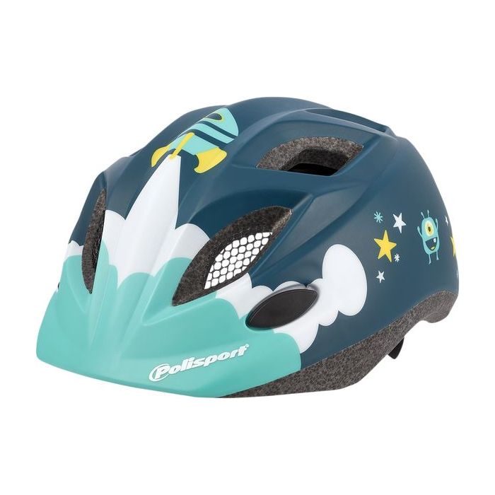 POLISPORT XS Kids Premium Bicycle Helmet Spaceship