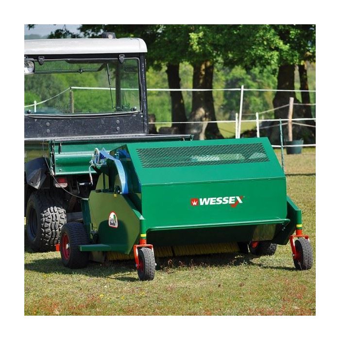 WESSEX MTX-120-E TOW BEHIND QUAD BIKE SELF POWERED DUNG BEETLE PADDOCK CLEANER