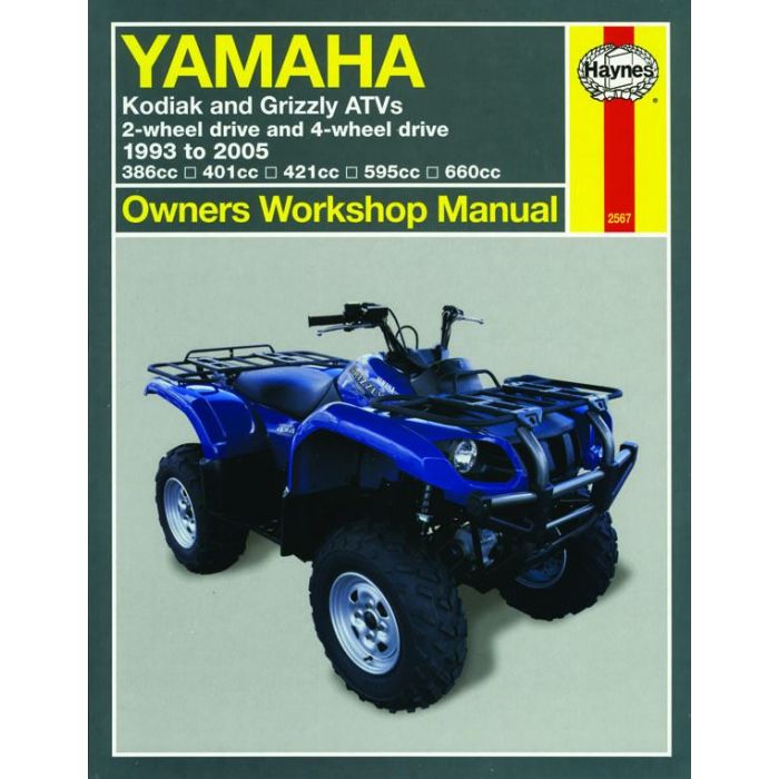 Yamaha Kodiak & Grizzly Quad Haynes Workshop Manual