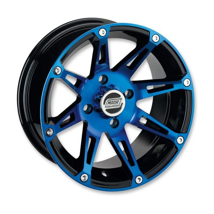 MUD 387 X Quad ATV Wheel Blue 12 & 14 Inch