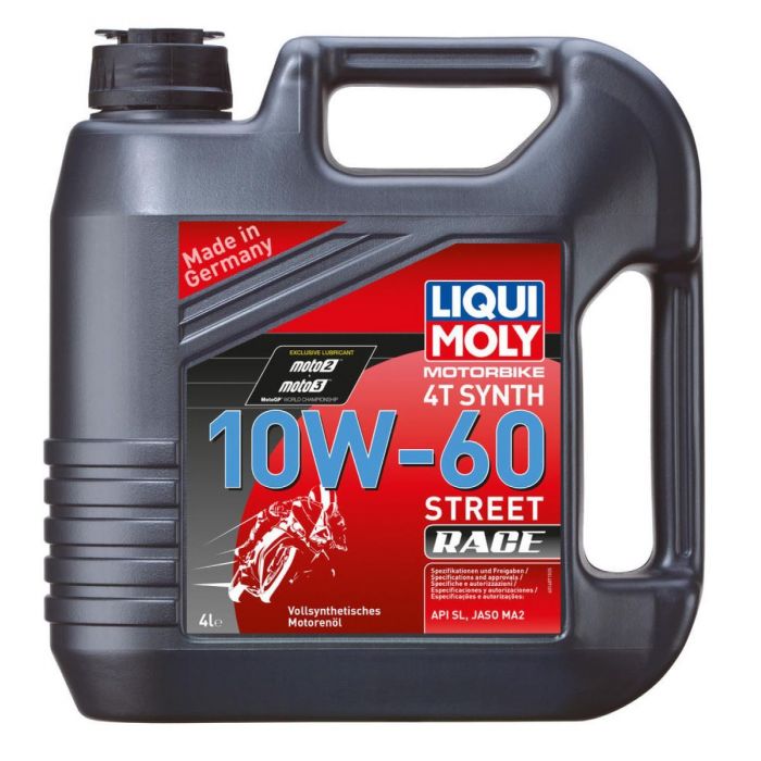 LIQUI MOLY 4 Stroke 4T Fully Synthetic 10W-60 Street Race Oil 4l