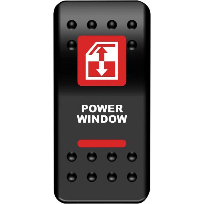 Rocker Switch Electric Window UTV 12v Red