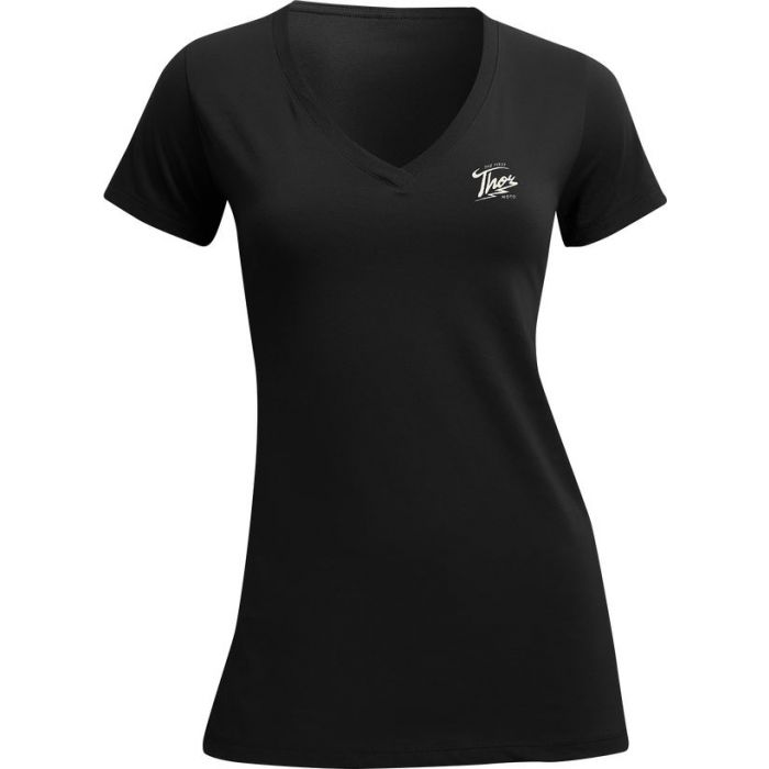 THOR Women's Thunder MX Motorcross T-Shirt Black 2023 Model