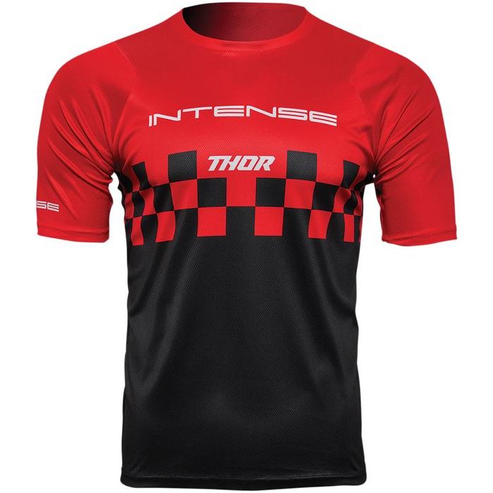 THOR Intense MTB Chex Jersey Red/Black 2023 Model
