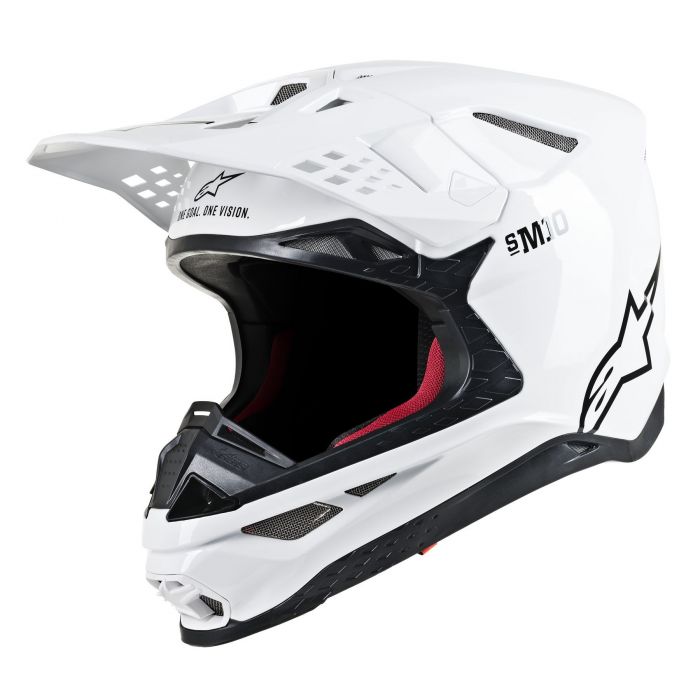 ALPINESTARS Supertech M10 Solid White MX Helmet
