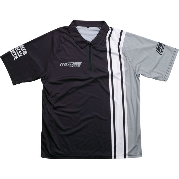 MOOSE RACING Moose Pit MX Motorcross Shirt Black/Gray/White 2023 Models