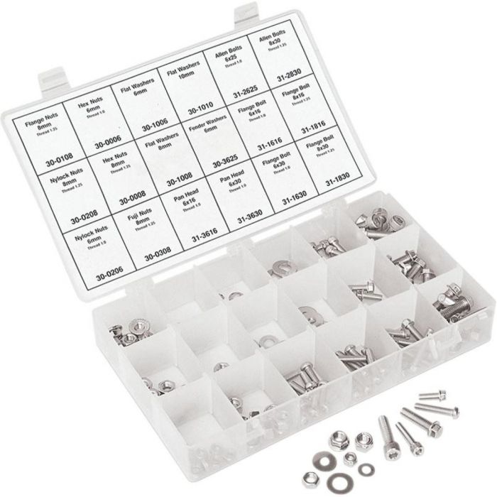MOTION PRO Metric Hardware Kit with Class 12.9 Bolts and Screws 180 Piece