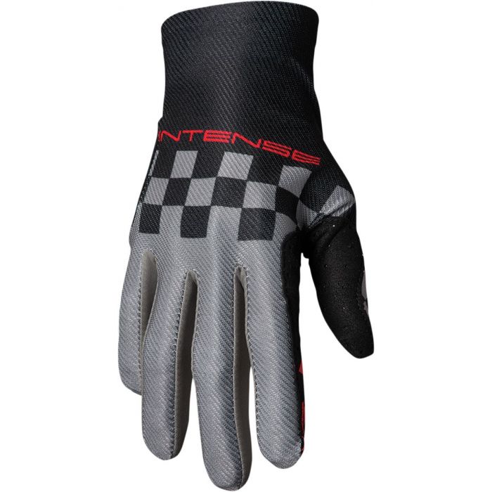 THOR Intense MTB Assist Chex Gloves Black/Gray 2023 Model