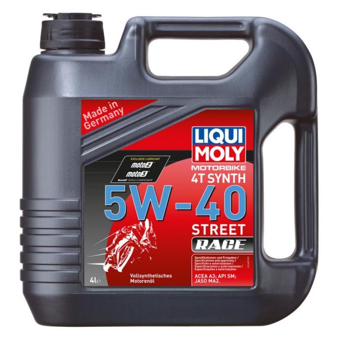 LIQUI MOLY 4 Stroke 4T Fully Synthetic 5W-40 Street Race Oil 4l
