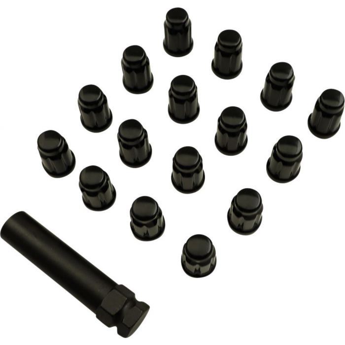 Moose Utility Lug Nut 10mm Splined 16pk Black Quad Parts