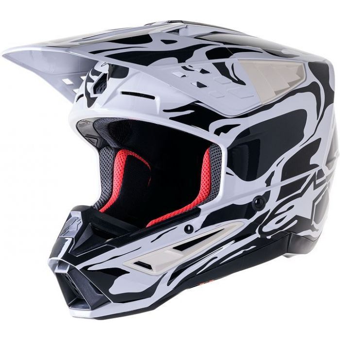 ALPINESTARS Supertech M5 MX Helmet WHITE & BLACK