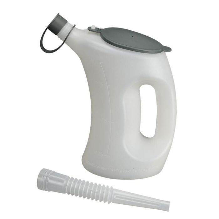 PRESSOL 1 Litre Measuring Jug with Protecting Cover and Discharge Spout End-Cap
