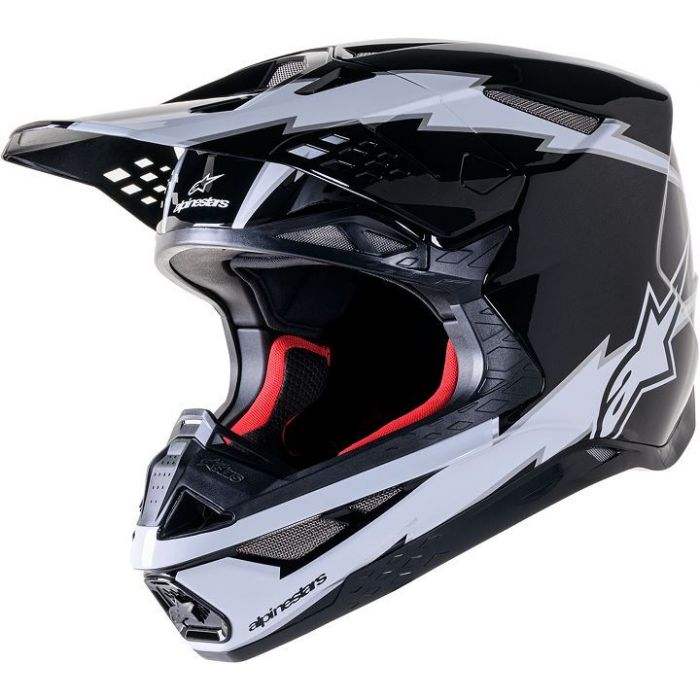 ALPINESTARS Supertech M10 White & Black Ampress MX Helmet
