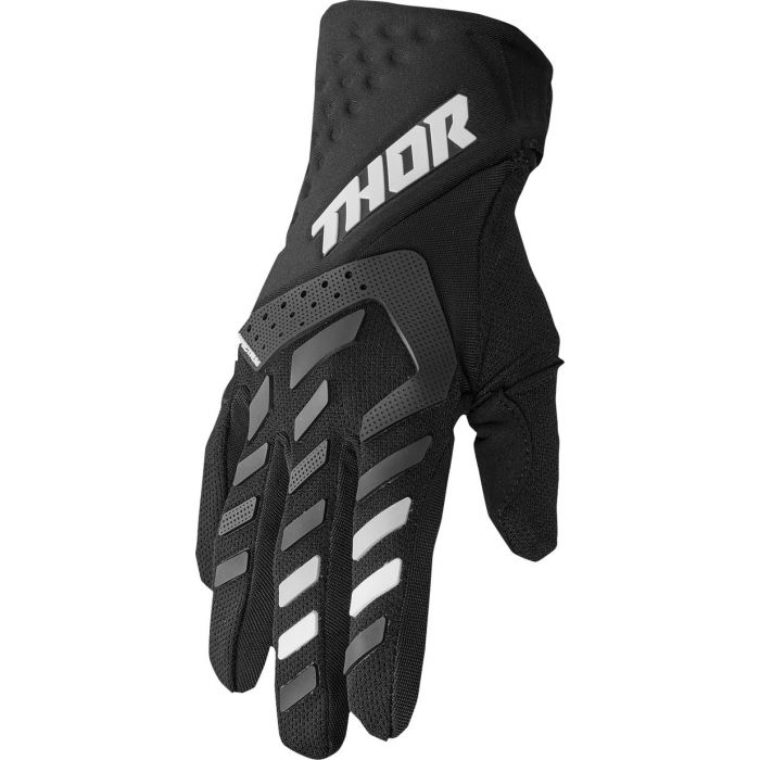 THOR Women's Spectrum MX Motorcross Gloves Black/White 2023 Model
