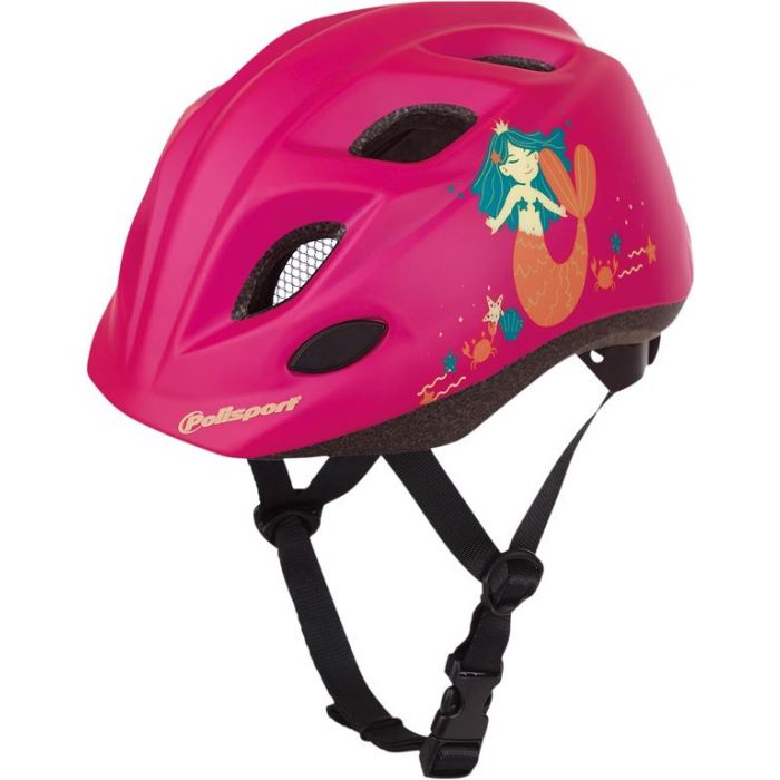 POLISPORT XS Kids LED Bicycle Helmet Mermaid