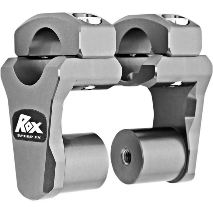 ROX PIVOTING HANDLEBAR RISER FOR 28,6 mm (11/8") HANDLEBARS 51mm RISE GREY ANODIZED