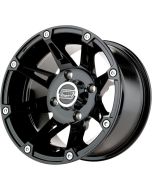 Moose Utility 387 Gloss Black 14X8 4/110 4+4 Alloy Quad UTV Wheel
