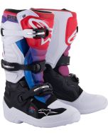 Alpinestars Youth Tech 7s Boots White Red Pink Blue Black