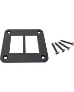 MUD Dash Plate Universal 2 For Rocker Switch Black ATV UTV