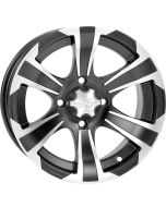 ITP SS312B 12X7 4/110 5+2 Black Alloy ATV Wheel