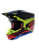 Alpinestars Supertech SM5 Action Yellow, Red And Black Act2 Mx Helmet