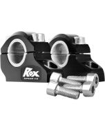 ROX PRO-OFFSET ELITE BLOCK RISER. 32mm RISE. 22mm OR 28.6mm HANDLEBAR SIZE BLACK ANODIZED