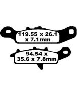 FA342R EBC Quad Brake Pads