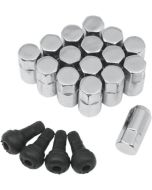 Set Of 16 Chrome Quad Wheel Lug Nuts M10x1.25