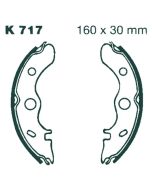 K717 EBC Quad Brake Shoes