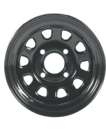 ITP Delta Steel 12x7 4/136 4+3 12m Black ATV Quad Bike Wheel
