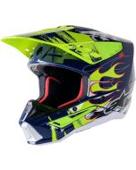 Alpinestars Supertech SM5 Rash Navy & Yellow Mx Helmet