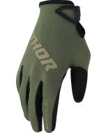THOR Youth Ridemode Static Gloves Green