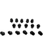 PACK OF 16 ITP LUG NUTS BLACK 10MM 10x1.25 TAPER BLUG11BX