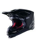 ALPINESTARS Supertech M10 Solid Black Carbon MX Helmet