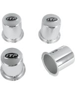 Quad ITP Delta Steel Wheel Center Caps Set Of 4 Silver
