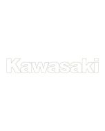 Kawasaki Side Logo White Decal Sticker