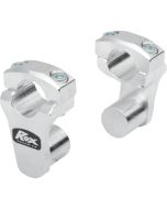 ROX PIVOTING HANDLEBAR RISER FOR 28,6 mm (11/8") HANDLEBARS 51mm RISE NATURAL ALUMINIUM