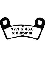 FA456R EBC Quad Brake Pads