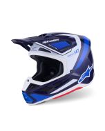 ALPINESTARS SM7 Rise Helmet BLUE/WHITE 2025 Model