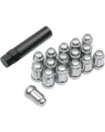 Chrome 12MM X 1.50 Tapered Lug Nuts Pack of 16