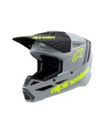 ALPINESTARS Youth SM3 Radium Grey/Black/Yellow MX Helmet
