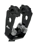 ROX SPEED FX ELITE PIVOTING RISERS FOR 22.2 mm (7/8") OR 28.6 mm (11/8") HANDLEBARS 51mm RISE BLACK