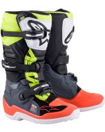 Alpinestars Youth Tech 7s Boots Red Yellow Green