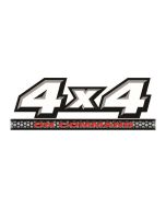 Yamaha 4X4 On Command Sticker 120mm Red/Black/Silver