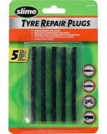 Slime Tyre Repair Plugs 5-Pack No Glue 4" Length E-Marked Tubeless Use 20252-51