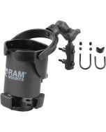 Ram Mounts RAM Level Cup XL with Combination Brake/Clutch Reservoir U-Bolt Mount and Short Arm - RAM-B-174A-417U