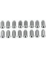 Set Of 16 Chrome Quad Wheel Lug Nuts M10x1.50 Domed