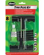 Slime Tyres Plug Kit Tubeless Repair Kit T-Handle Tools Heavy-Duty Plugs 20500