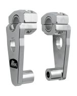ROX SPEED FX ELITE PIVOTING RISERS FOR 22,2 mm (7/8") OR 28,6 mm (11/8") HANDLEBARS 89mm RISE NATURAL ALUMINIUM